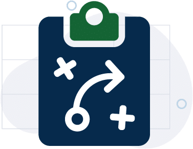 Business team strategy icon